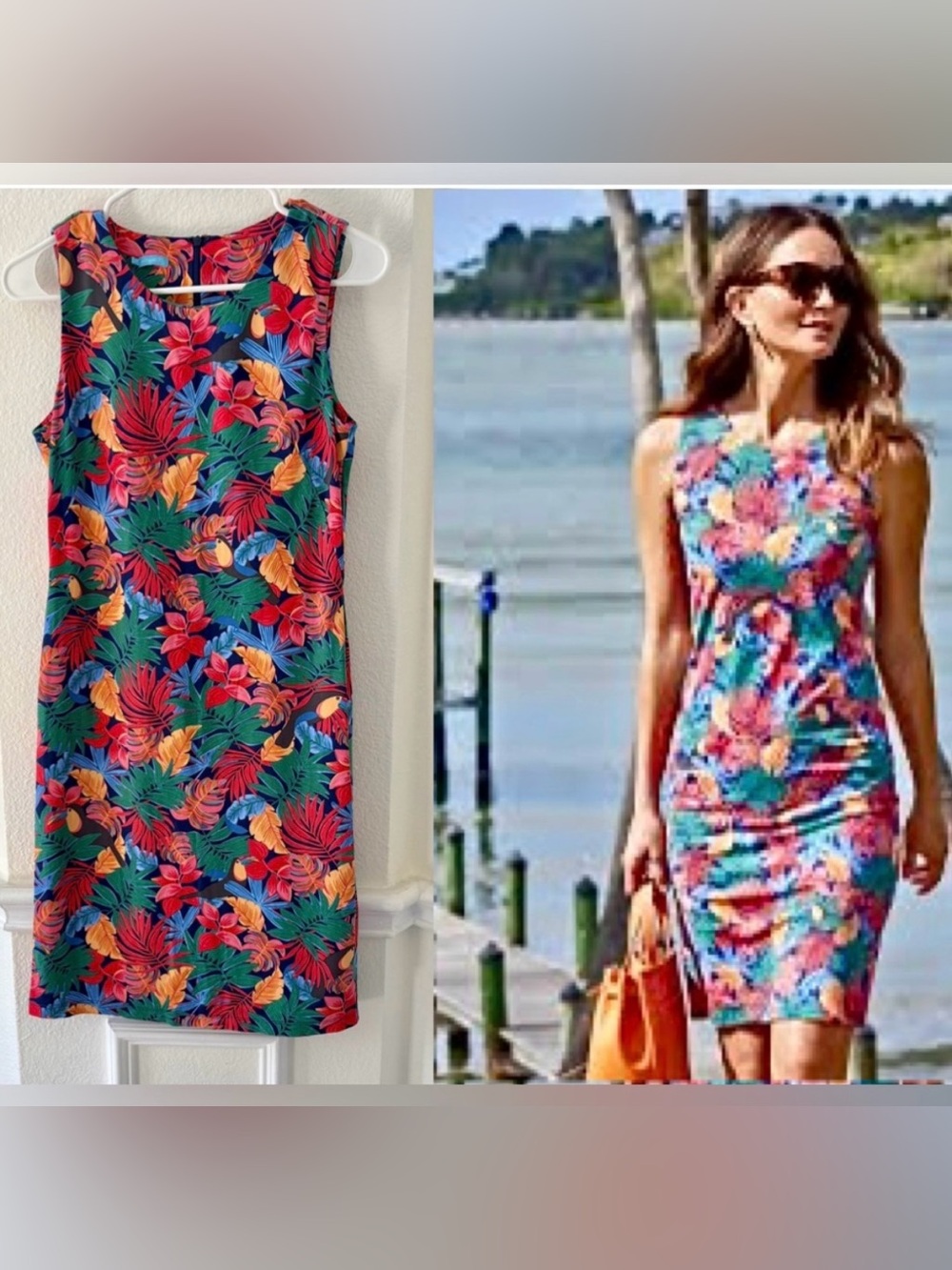 J.MacLaughlin Tropical Colorful Dress